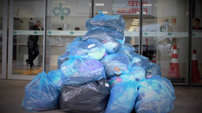 Defensoria Pública doa mais de 1,3 peças à Campanha do Agasalho da Prefeitura de Porto Alegre