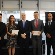 Defensora pública-geral em exercício recebe visita institucional do desembargador Francisco José Moesch