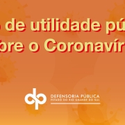 Aviso de utilidade pública sobre o novo coronavírus (Covid-19)