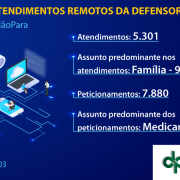 Mesmo com atendimentos presenciais suspensos, Defensoria Pública auxilia mais de 5,3 mil pessoas em uma semana