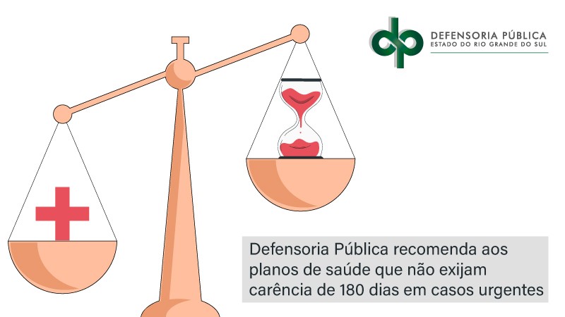 Defensoria Pública recomenda aos planos de saúde que não exijam carência de 180 dias em casos urgentes