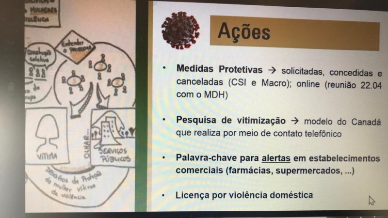 Dirigente do Nudem participa de reuniões para articular ações de prevenção da violência contra a mulher