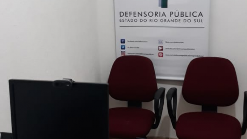 Defensoria Pública revitaliza sala para audiências no Presídio Regional de Bagé