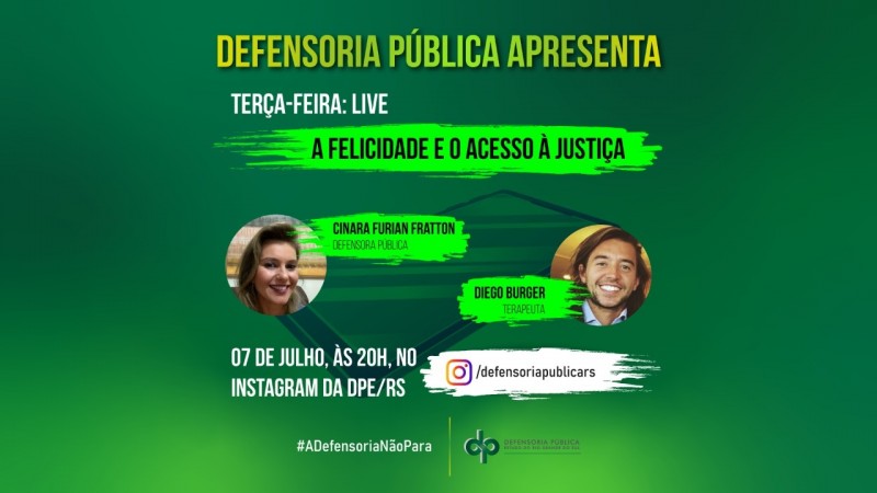 LIVE ACESSO À JUSTIÇA E FELICIDADE MAIOR