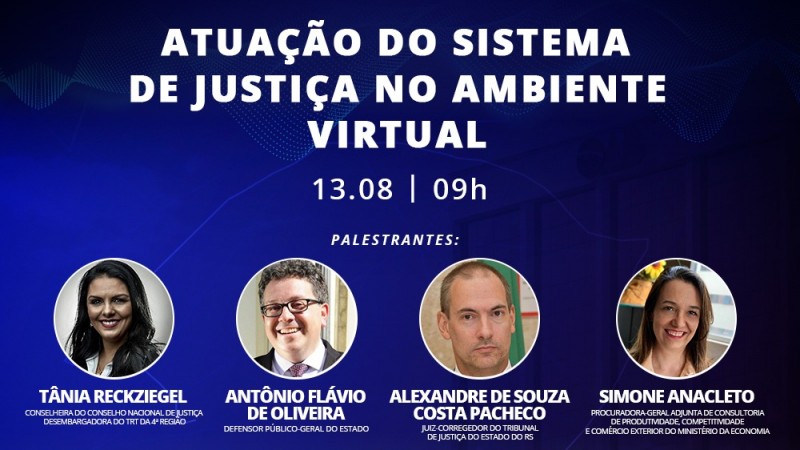 Defensor Público-Geral falará sobre o sistema de justiça no ambiente virtual durante a IX Conferência Estadual da Advocacia