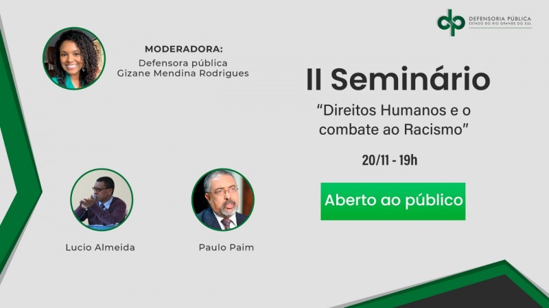 O evento ocorre nesta sexta-feira, às 19h.