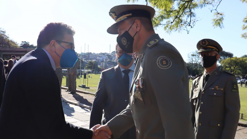 Defensor Público Geral Antonio Flávio de Oliveira momentos antes da passagem de comando