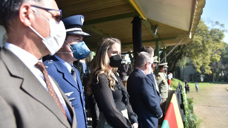 A solenidade foi realizada no Estádio General Cypriano, dentro do complexo do Departamento de Ensino da BM