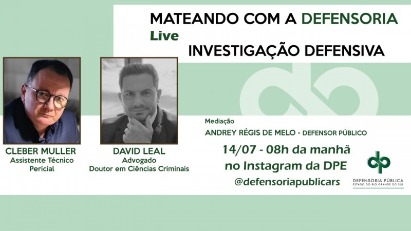 O tema da vez é “Investigação Defensiva”.