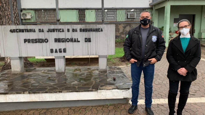 Durante a visitação, foram transmitidas informações em todas as galerias e no alojamento feminino sobre o atendimento semanal