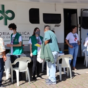 A atividade ocorreu no Largo Glênio Peres, no centro de Porto Alegre, das 10h às 15h.