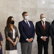 Autoridades durante a posse de Giovanni Conti
