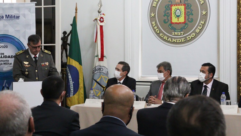 A solenidade ocorreu no Salão Nobre do Comando da Brigada Militar