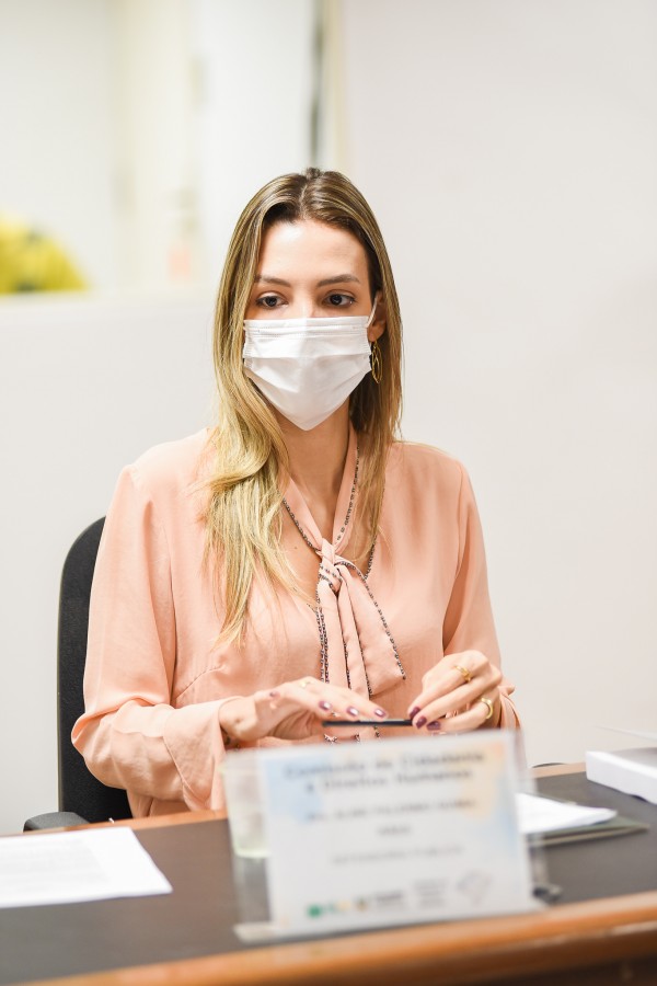 Dirigente do Núcleo de Defesa em Direitos Humanos, Aline Palermo Guimarães.