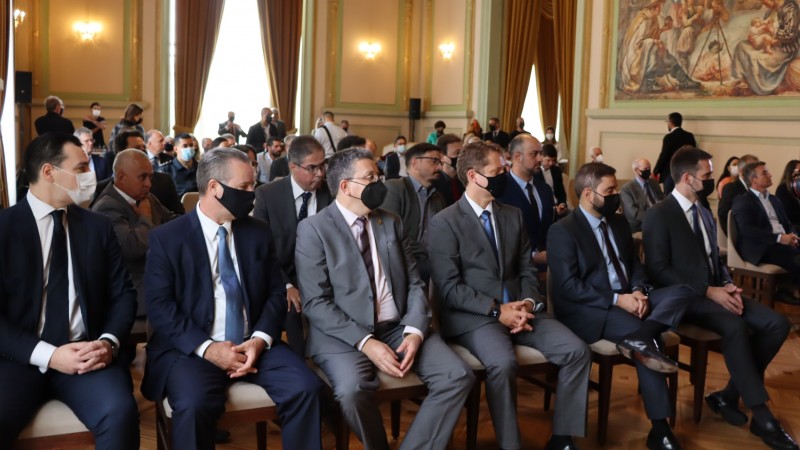 O evento ocorreu no Palácio Piratini, no Salão Alberto Pasqualini.