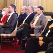 A assinatura de contrato do Multipalco do Theatro São Pedro