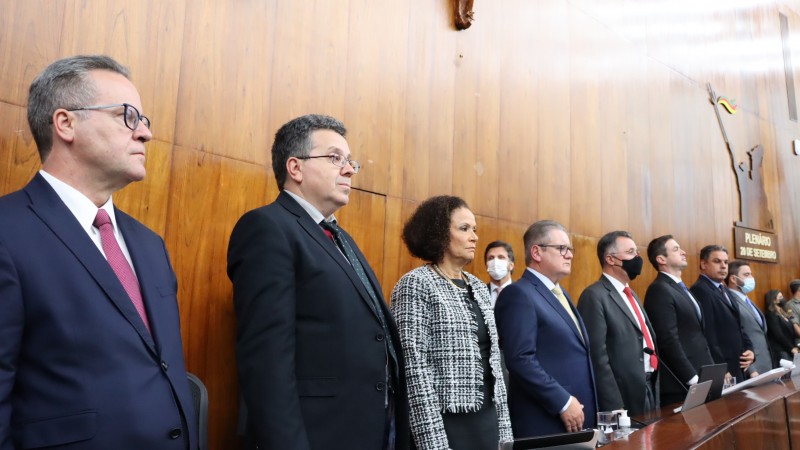 O defensor público-geral, Antonio Flávio de Oliveira, esteve presente na sessão extraordinária ocorrida na tarde passada (31)). 