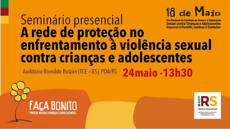 O Seminário será gratuito e terá transmissão ao vivo pelo YouTube