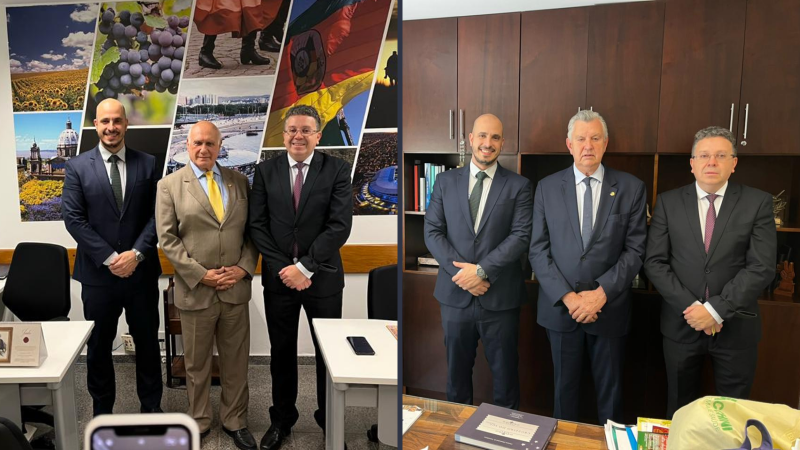 Presidente da ADPERGS esteve junto na visita
