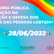 Seminário em comemoração ao Dia Internacional LGBTQIA+ será realizado pela DPE/RS