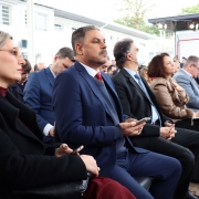 A defensora pública-geral do estado, em exercício, Rafaela Consalter, participou da cerimônia de inauguração