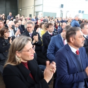 A defensora pública-geral do estado, em exercício, Rafaela Consalter, participou da cerimônia de inauguração