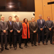 O evento aconteceu no Plenário Gaspar Silveira Martins do Palácio Flores da Cunha, sede do Tribunal de Contas do Estado