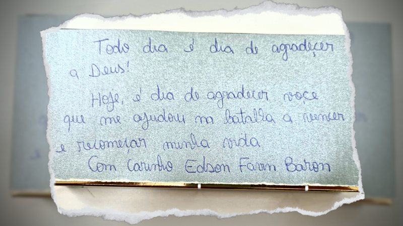 Assistido envia carta de agradecimento à equipe da DPE de Sapiranga
