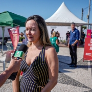 O posto de doações funcionou de manhã e de tarde no Largo do Baronda e arrecadou mais de 150 quilos de alimentos. 