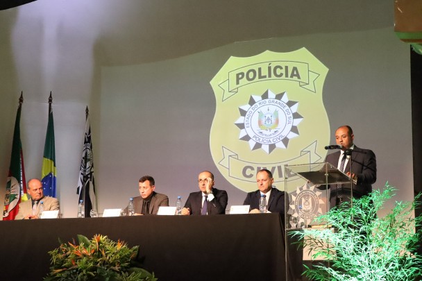 Cerimônia de posse do novo chefe da Polícia Civil