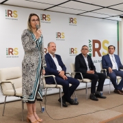 Dirigente NUDECA, Andreia Paz Rodrigues, participou do ato de posse do novo presidente da FASE