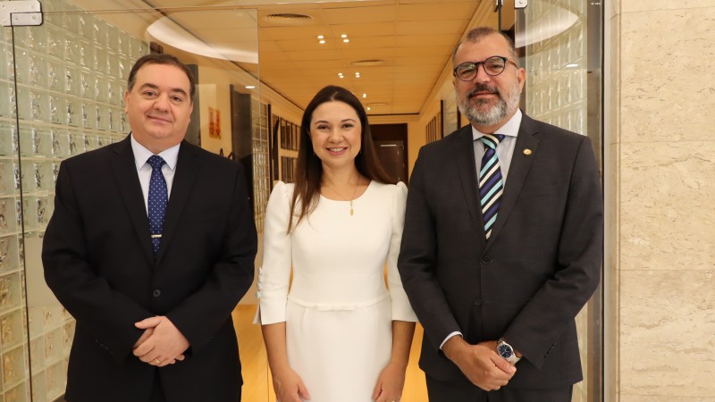 Posse da nova juíza-corregedora Ana Lúcia Haertel Miglioranza, no Palácio da Justiça.