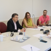 A reunião ocorreu na sede da Defensoria Pública. 