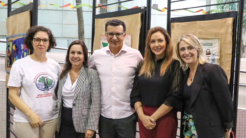 NUDEM prestigia abertura da exposição Arpilleras: bordando a resistência