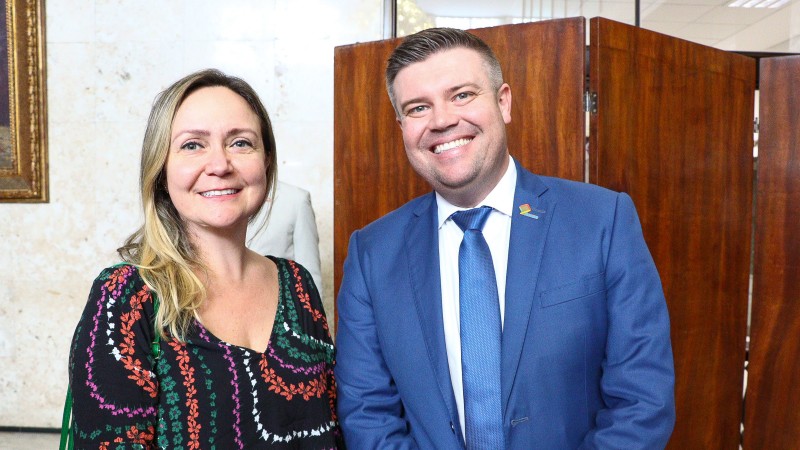 Melissa Torres da Silveira esteve presente na homenagem aos 47 anos da Famurs