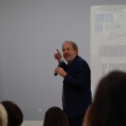 Presidente da Fase, José Stédile, no lançamento do 6º Concurso Literário da Fase