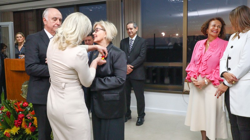 Outorga da Medalha Moysés Vianna do Mérito Eleitoral à ministra Rosa Weber, presidente do Supremo Tribunal Federal