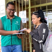 Mutirão da Defensoria no bairro Ponta Grossa, em Porto Alegre