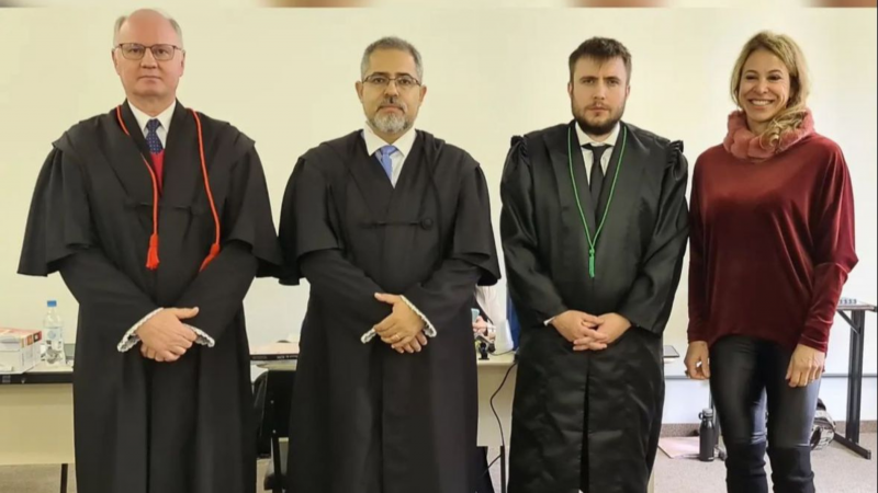 De forma inusitada, o júri ocorreu no auditório do Campus Universitário da UCS, em Vacaria.