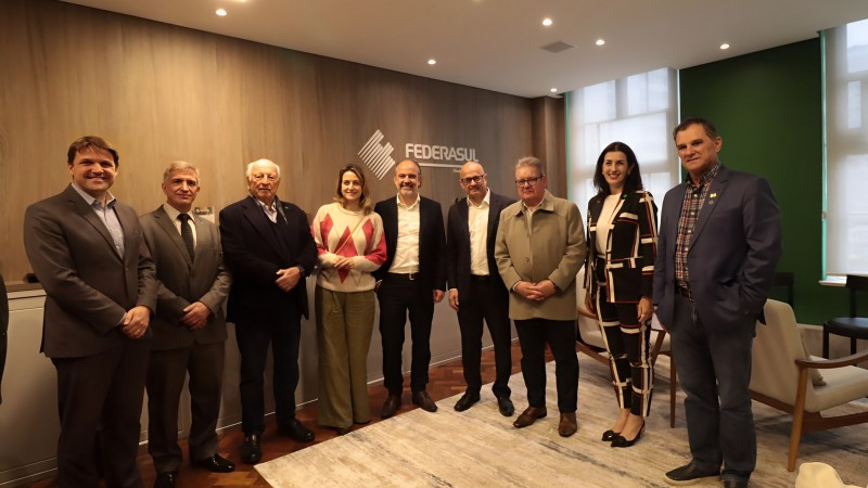 Foto do subdefensor público-geral na Federasul.