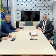 Na reunião foram alinhados projetos de educação fiscal e tratados assuntos atinentes ao trabalho da Receita no Estado