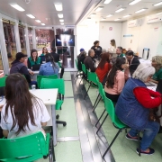 A maioria das demandas foi na área de saúde, principalmente busca por próteses auditivas