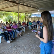 Foto referente ao agosto lilás.