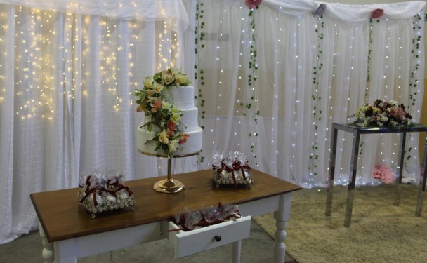 Foto da decoração do casamento.