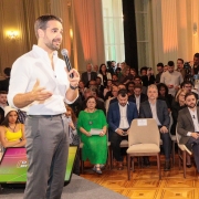 Durante sua apresentação, o governador Eduardo Leite falou sobre os desafios enfrentados durante esse ano