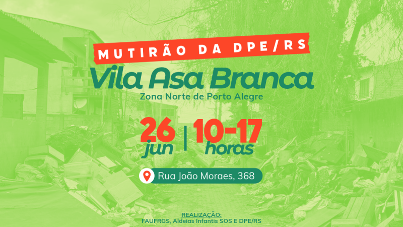 A parceria entre as instituições visa facilitar o acesso a serviços públicos nessa região, muito afetada pela inundação