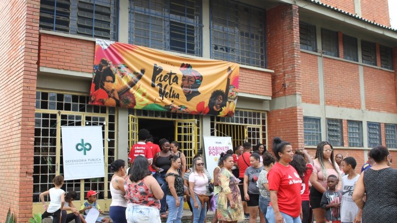 Mutirão realizado pela Defensoria no Preta Velha em março de 2023.