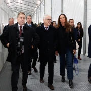 Defensor público-geral Nilton Leonel Arnecke Maria; procurador-geral de Justiça, Alexandre Saltz; e Luiza Brunet