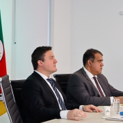 Renato Muñoz e Rodrigo de Medeiros Silva durante o evento