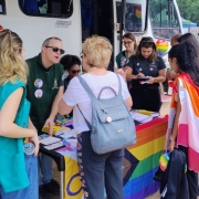 Atendimento no Stand da Defensoria